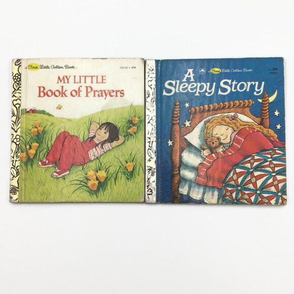 6 First Little Golden Books Mini Hardcover Three Little Kittens Prayers Big Bird - Picture 6 of 10